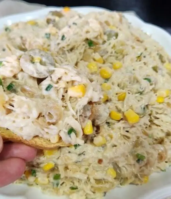 Patê de frango com champignon e milho